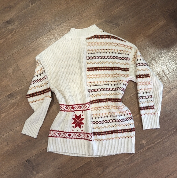 Fair Isle Mockneck Sweater - Picture 2 of 5
